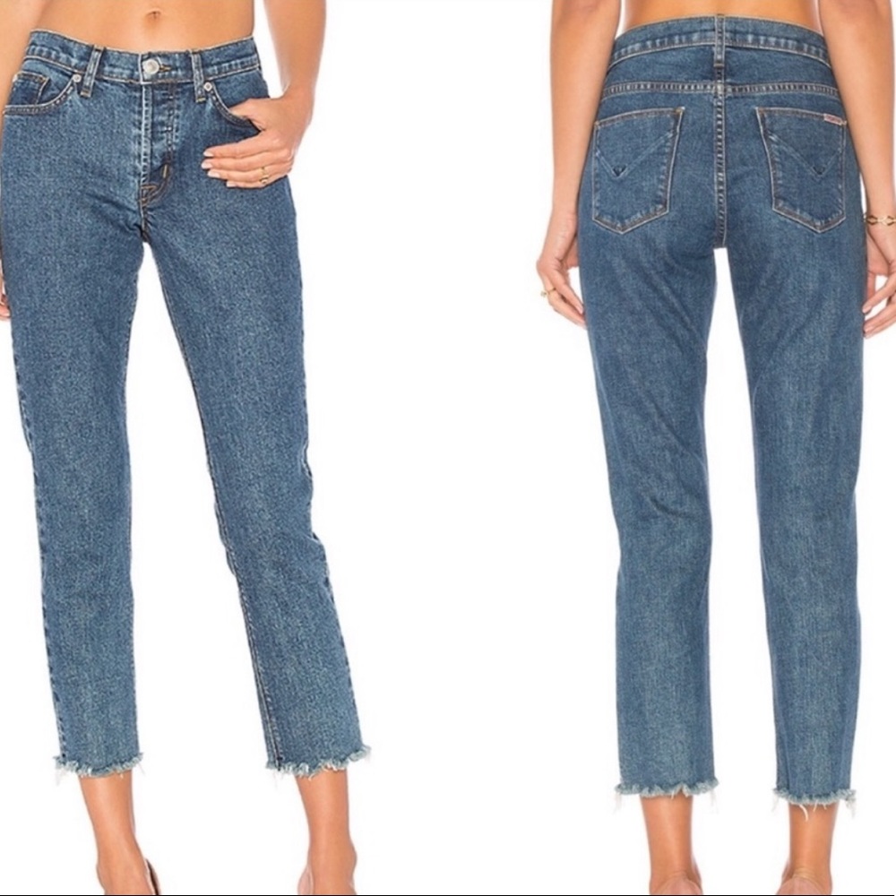 Hudson Riley crop button fly jeans